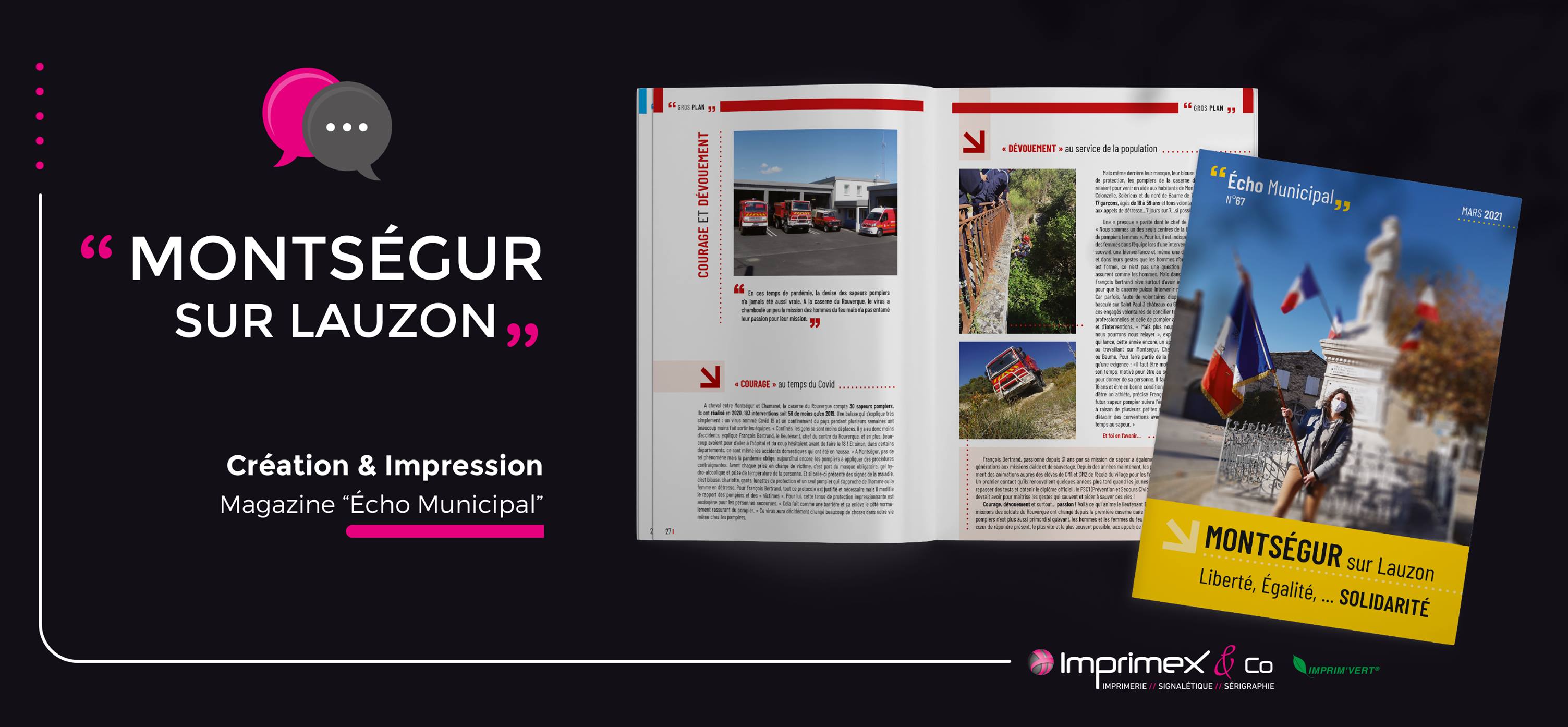 Impression de magazine pour Montségur sur Lauzon